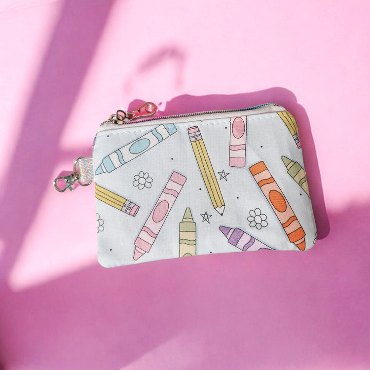 Crayon coin pouch